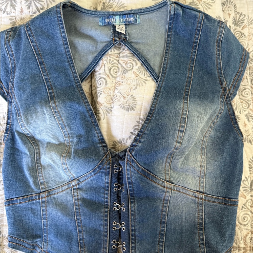 Urban Outfitters Blue Denim Women's Top